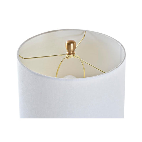 Lámpara de mesa DKD Home Decor Dorado Transparente Blanco 220 V 50 W (35 x 35 x 62 cm)