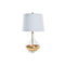 Lámpara de mesa DKD Home Decor Dorado Transparente Blanco 220 V 50 W (35 x 35 x 62 cm)