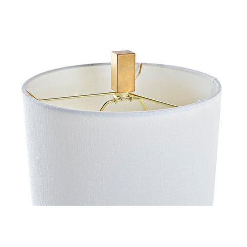 Lámpara de mesa DKD Home Decor Dorado Metal Blanco 220 V 50 W 25 x 25 x 60 cm