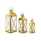 Faroles DKD Home Decor Cristal Dorado Metal 23 x 23 x 60 cm