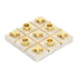 Juego Tres en Raya DKD Home Decor Metal Mármol 14 x 14 x 2,5 cm