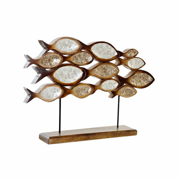 Figura Decorativa DKD Home Decor Dorado Hierro Espirales (66 x 11 x 45 cm)