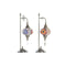 Lámpara de mesa DKD Home Decor 23 x 15 x 53 cm Cristal Plateado Metal 220 V 50 W (2 Unidades)