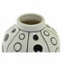 Jarrón DKD Home Decor Porcelana Negro Blanco 16 x 16 x 30 cm Moderno Círculos