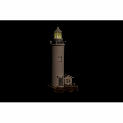 Figura Decorativa DKD Home Decor Blanco Faro Casa 30 x 13 x 8 cm