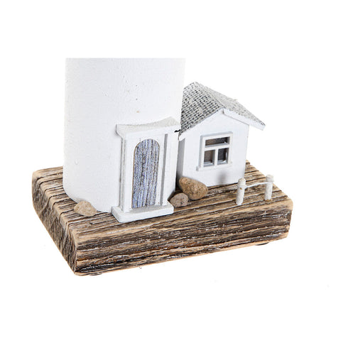 Figura Decorativa DKD Home Decor Blanco Faro Casa 30 x 13 x 8 cm