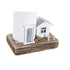 Figura Decorativa DKD Home Decor Blanco Faro Casa 30 x 13 x 8 cm