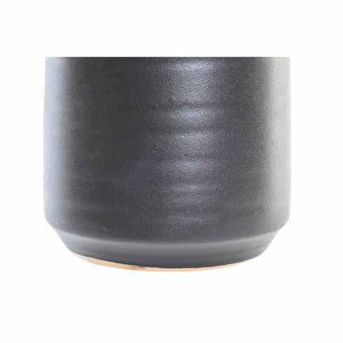 Jarrón DKD Home Decor Negro Porcelana Moderno 14 x 14 x 25 cm