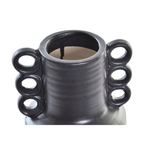 Jarrón DKD Home Decor Negro Porcelana Moderno 14 x 14 x 25 cm
