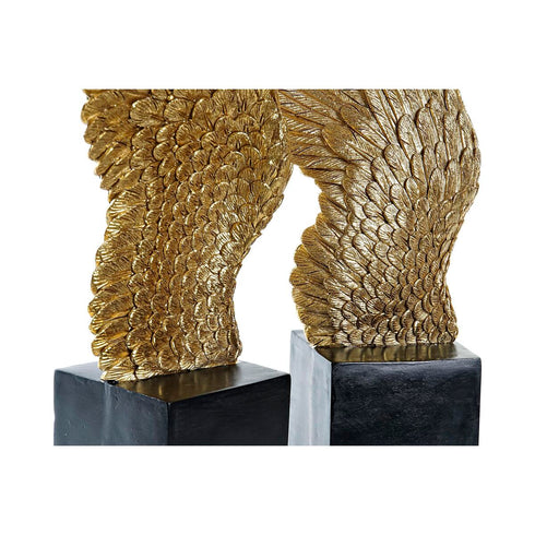 Figura Decorativa DKD Home Decor Negro Dorado Neoclásico 13,5 x 8 x 34,5 cm (2 Unidades)