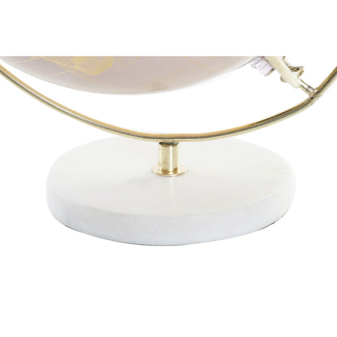 Globo Terraqueo DKD Home Decor Rosa Dorado Metal Mármol (22 x 22 x 25 cm)