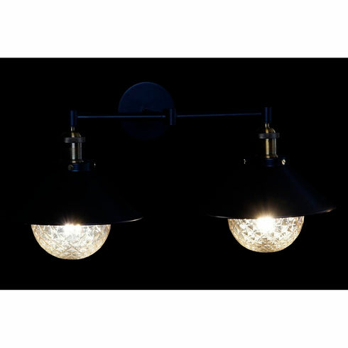 Lámpara de Pared DKD Home Decor Negro Dorado Metal 220 V 50 W (52 x 24 x 20 cm)