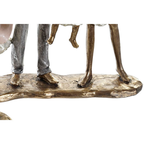 Figura Decorativa DKD Home Decor 20,5 x 7,5 x 24,5 cm Cobre Familia (2 Unidades)