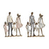 Figura Decorativa DKD Home Decor 20,5 x 7,5 x 24,5 cm Cobre Familia (2 Unidades)