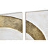 Decoración de Pared DKD Home Decor 3 Piezas Dorado Metal Blanco Oriental (120 x 2 x 80 cm)