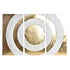 Decoración de Pared DKD Home Decor 3 Piezas Dorado Metal Blanco Oriental (120 x 2 x 80 cm)