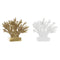 Figura Decorativa DKD Home Decor 34 x 10 x 27,5 cm Dorado Coral Blanco Mediterráneo (2 Unidades)