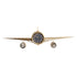 Reloj de Pared DKD Home Decor Avión Negro Dorado Hierro (145 x 20 x 43 cm)