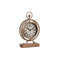 Reloj de Mesa DKD Home Decor Dorado Hierro Madera MDF Tradicional 16,5 x 5,5 x 27 cm