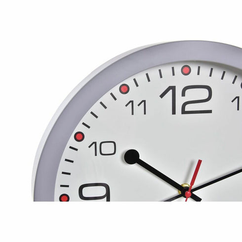 Reloj de Pared DKD Home Decor Blanco Negro Gris Blanco/Negro PVC Metal Cristal 3 Piezas 30 x 40 cm 30 x 4,3 x 30 cm