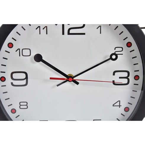 Reloj de Pared DKD Home Decor Blanco Negro Gris Blanco/Negro PVC Metal Cristal 3 Piezas 30 x 40 cm 30 x 4,3 x 30 cm