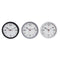 Reloj de Pared DKD Home Decor Blanco Negro Gris Blanco/Negro PVC Metal Cristal 3 Piezas 30 x 40 cm 30 x 4,3 x 30 cm
