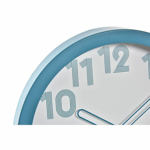 Reloj de Pared DKD Home Decor Beige Gris Turquesa PVC Cristal 3 Piezas 30 x 4,3 x 30 cm