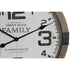 Reloj de Pared DKD Home Decor Natural MDF Blanco Hierro (60 x 4,5 x 70 cm)