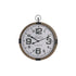 Reloj de Pared DKD Home Decor Natural MDF Blanco Hierro (60 x 4,5 x 70 cm)