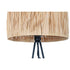 Lámpara de Pie DKD Home Decor Marrón Negro Metal Rafia 50 W 220 V 56 x 46 x 140 cm