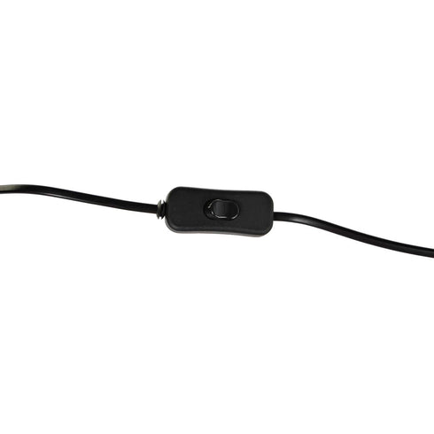 Lámpara de Pie DKD Home Decor Marrón Negro Metal Rafia 50 W 220 V 56 x 46 x 140 cm