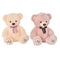 Oso de Peluche DKD Home Decor Lazo Beige Marrón Infantil Oso 40 x 40 x 50 cm (2 Unidades)