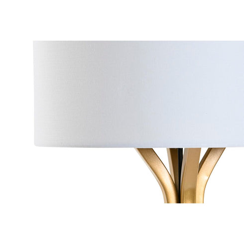 Lámpara de mesa DKD Home Decor 30 x 30 x 56 cm Dorado Metal Blanco 220 V 50 W