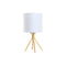 Lámpara de mesa DKD Home Decor 30 x 30 x 56 cm Dorado Metal Blanco 220 V 50 W
