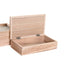 Juego de Cajas Decorativas DKD Home Decor Natural Madera MDF 24 x 14 x 8 cm (2 Unidades)