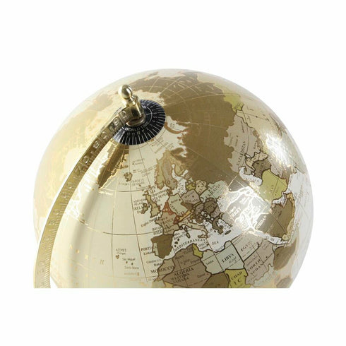 Globo Terraqueo DKD Home Decor Colonial PVC Madera de mango (20 x 20 x 30 cm)