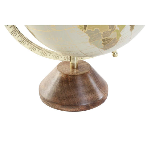 Globo Terraqueo DKD Home Decor Colonial PVC Madera de mango (20 x 20 x 30 cm)