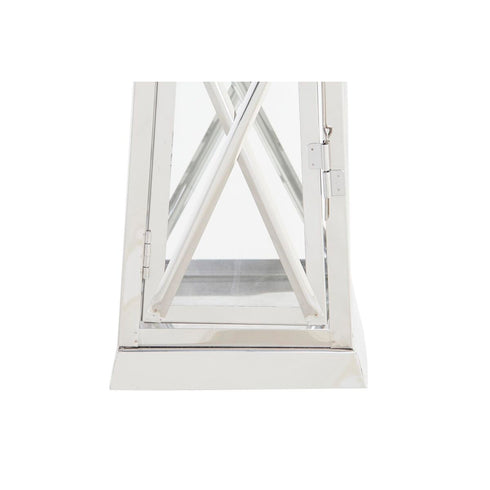 Faroles DKD Home Decor Cromado Cristal Plateado Acero 22 x 22 x 50 cm
