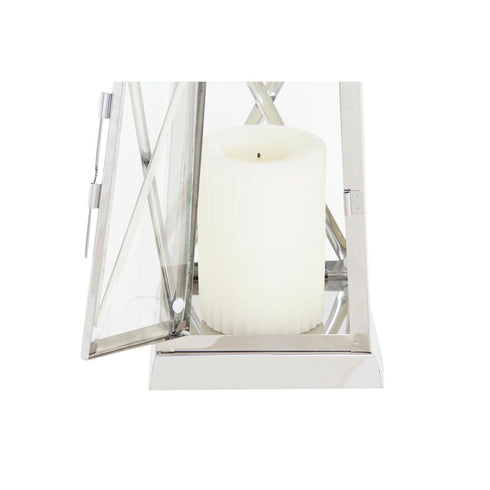 Faroles DKD Home Decor Cromado Cristal Plateado Acero 22 x 22 x 50 cm