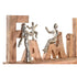 Figura Decorativa DKD Home Decor Marrón Aluminio Madera de mango (59 x 8 x 24 cm)