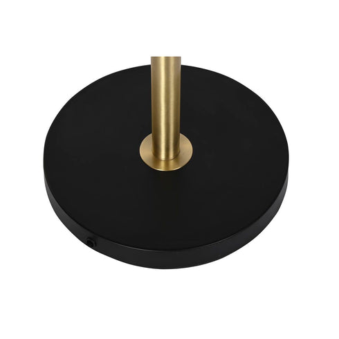 Lámpara de Pie DKD Home Decor 42 x 42 x 170 cm Cristal Negro Dorado Metal 220 V 50 W