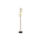 Lámpara de Pie DKD Home Decor 42 x 42 x 170 cm Cristal Negro Dorado Metal 220 V 50 W