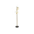 Lámpara de Pie DKD Home Decor 42 x 42 x 170 cm Cristal Negro Dorado Metal 220 V 50 W