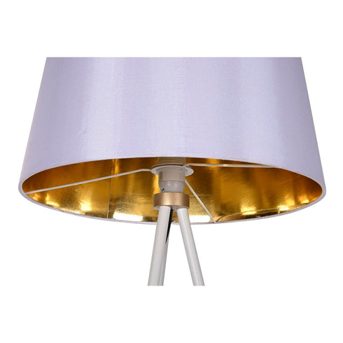 Lámpara de Pie DKD Home Decor 41 x 41 x 160 cm 41 x 41 x 154 cm Metal Blanco 220 V 50 W