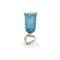 Jarrón DKD Home Decor Cristal Plateado Azul Aluminio (15 x 15 x 35 cm)