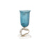 Jarrón DKD Home Decor Cristal Plateado Azul Aluminio (15 x 15 x 35 cm)