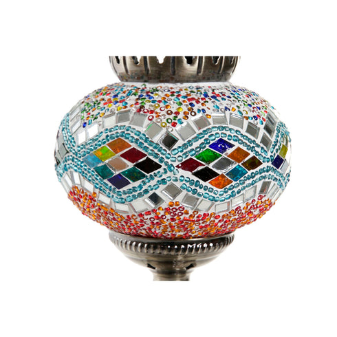 Lámpara de mesa DKD Home Decor Multicolor Metal Cristal 50 W 250 V 15 x 15 x 41 cm 15 x 15 x 36 cm (2 Unidades)