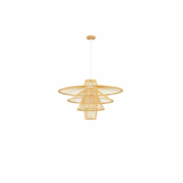 Lámpara de Techo DKD Home Decor 70 x 70 x 43 cm Marrón claro Bambú 50 W