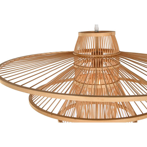 Lámpara de Techo DKD Home Decor 70 x 70 x 43 cm Marrón claro Bambú 50 W