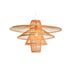 Lámpara de Techo DKD Home Decor 70 x 70 x 43 cm Marrón claro Bambú 50 W